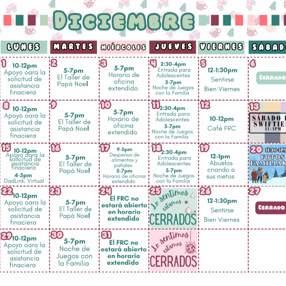 October FRC Calendar 2