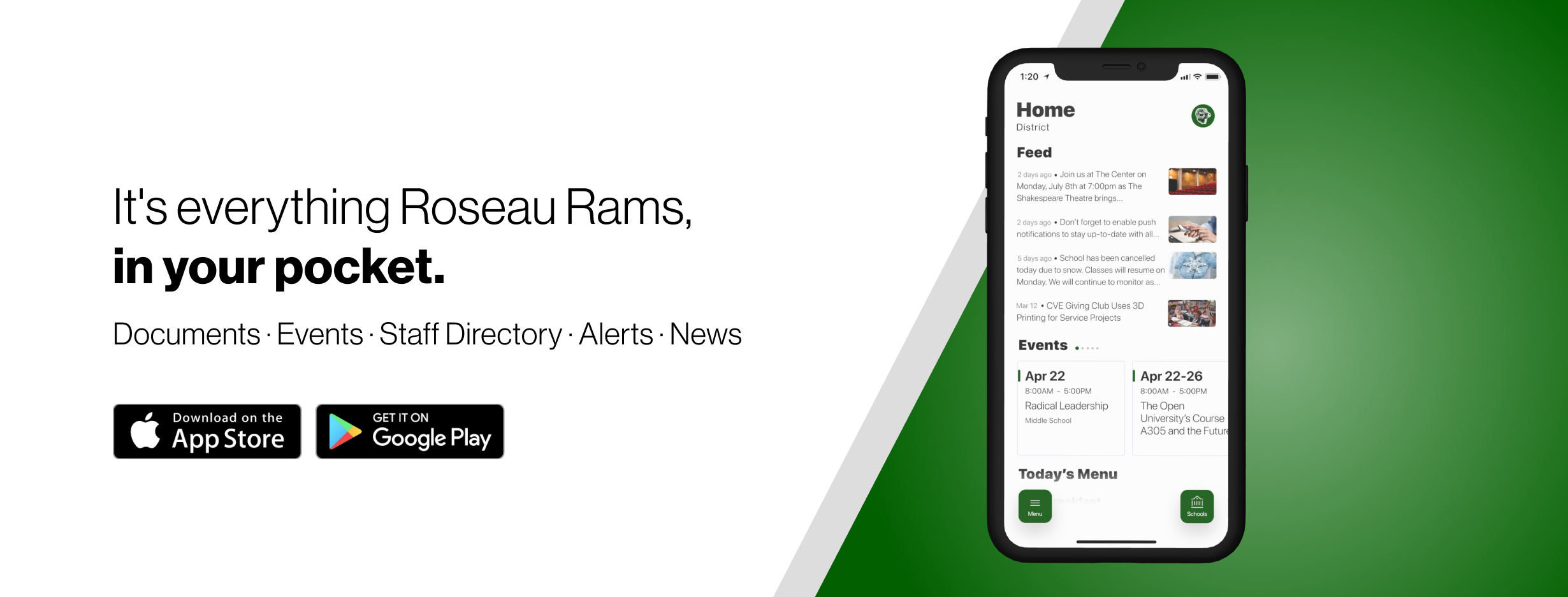 Everything Roseau Rams in your pocket. Search Roseau School District on the App Store or in Google Play