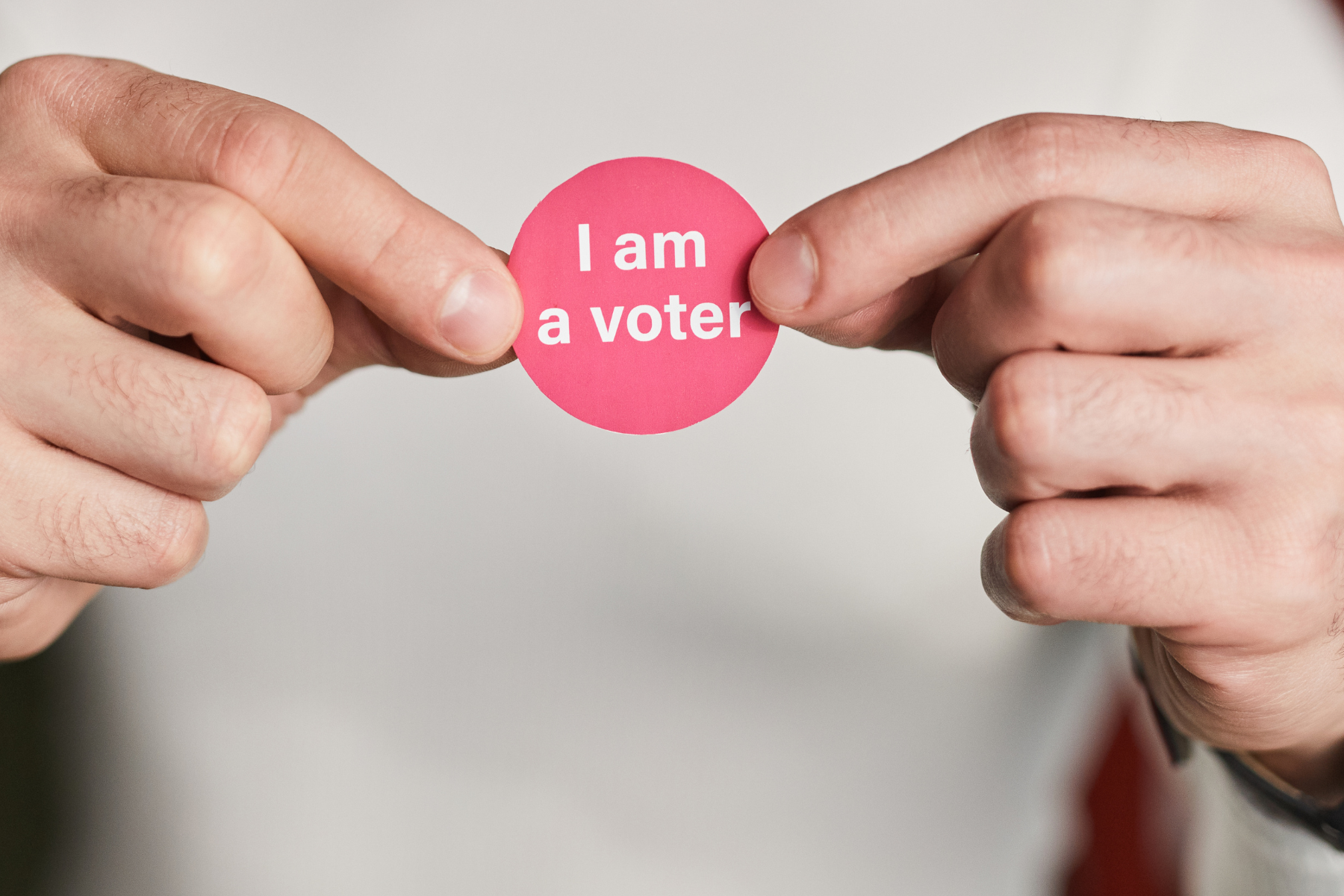 i am a voter sticker