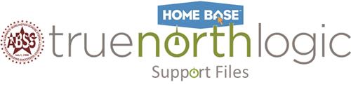 Truenorthlogic Home Base logo with a subtitle Support at the bottom