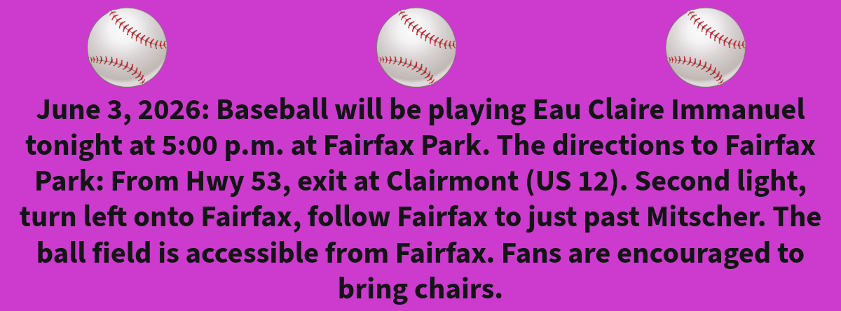 Baseball game directions