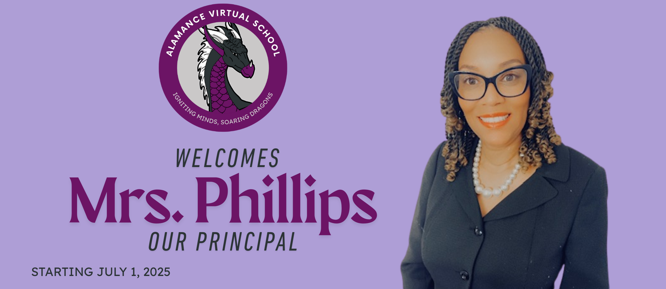 Mrs. Phillips Principal starting July 1