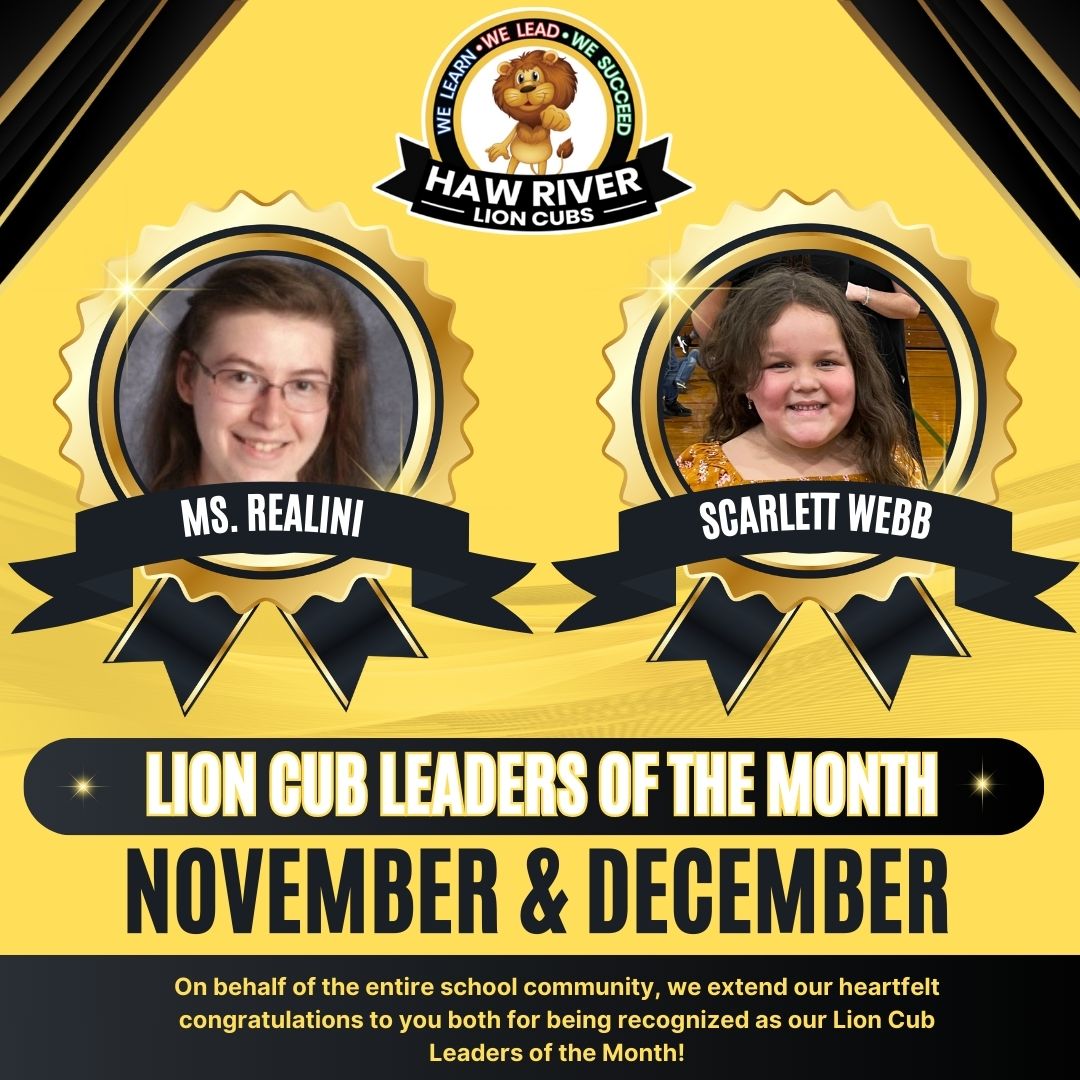 Lion Cub Leaders for November and December.