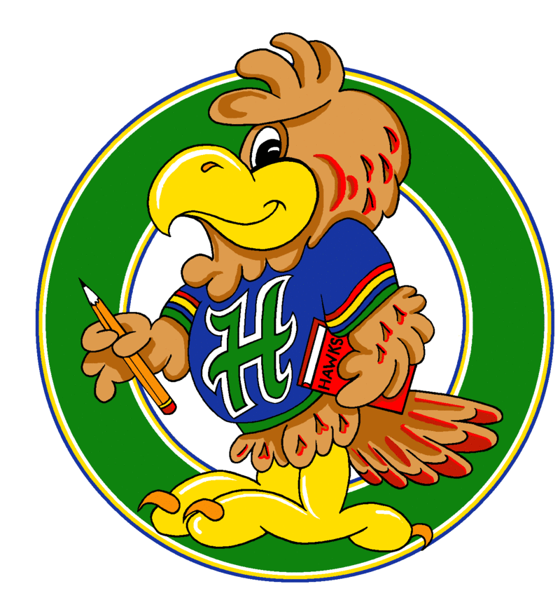 Highland Hawk school mascot