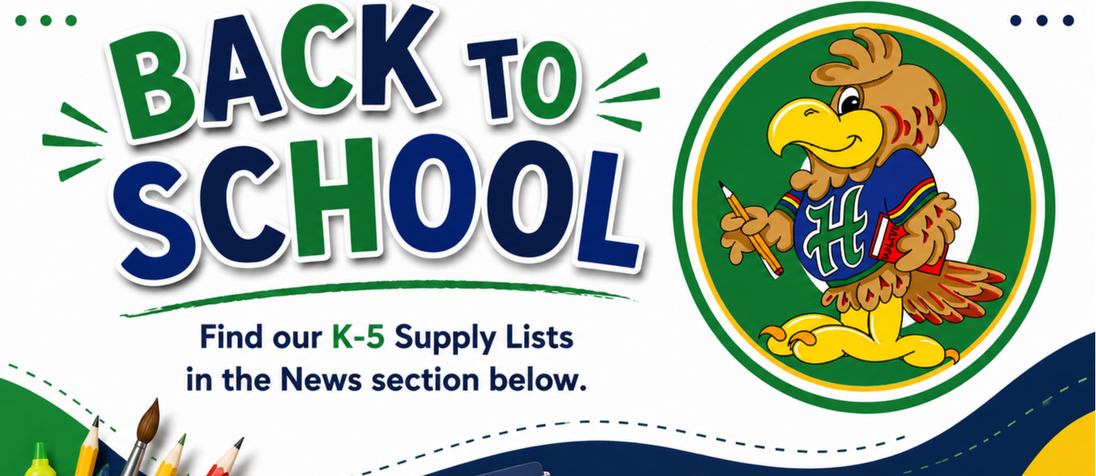 Back to School:  Find the Student Supply list in the News section.