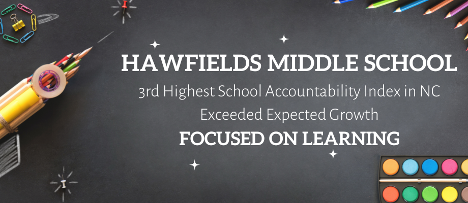 Hawfields Middle School Focused on Learning Art Image
