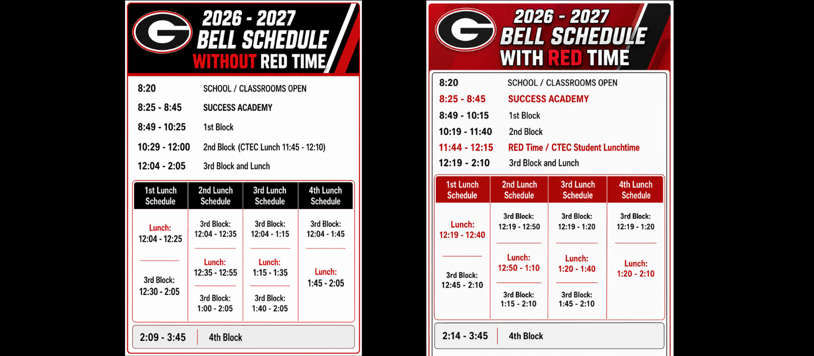schedule