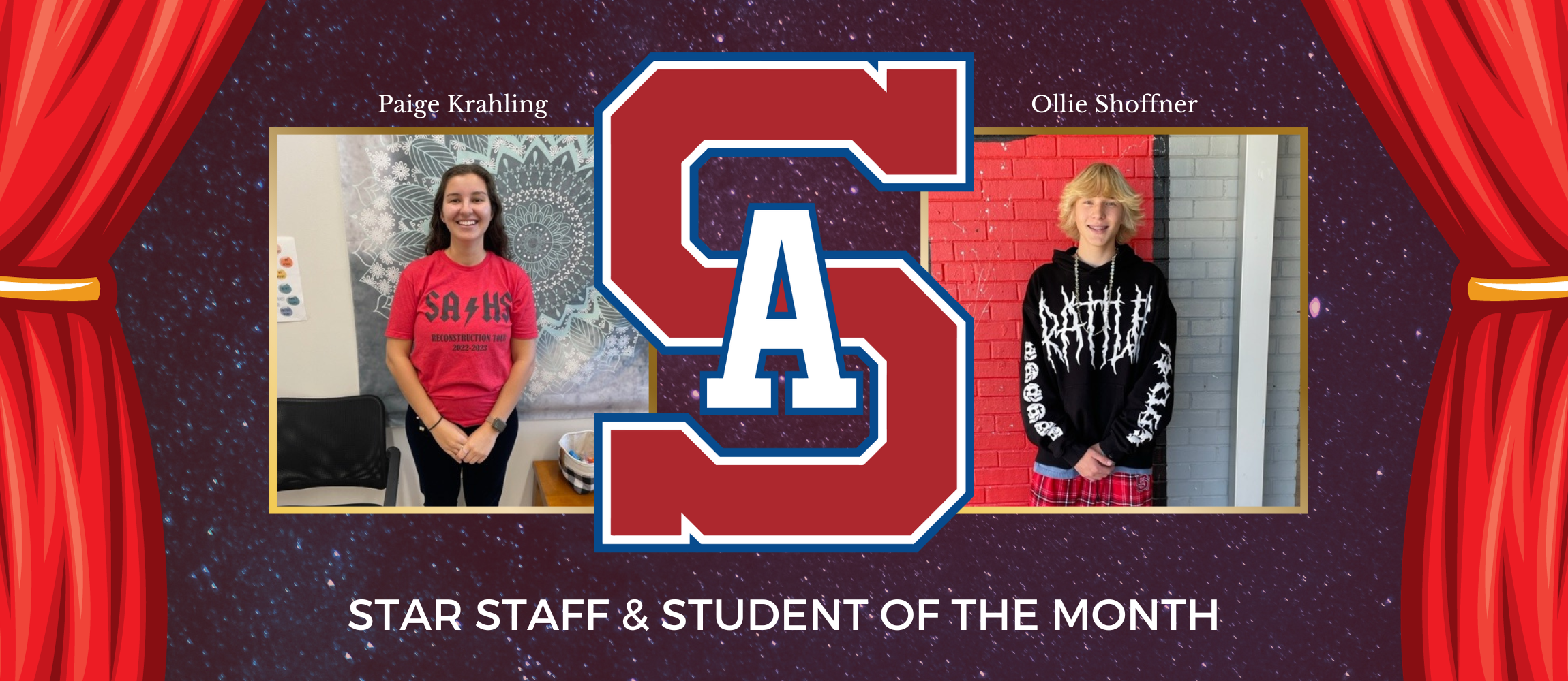 Star Staff and Student recognition banner