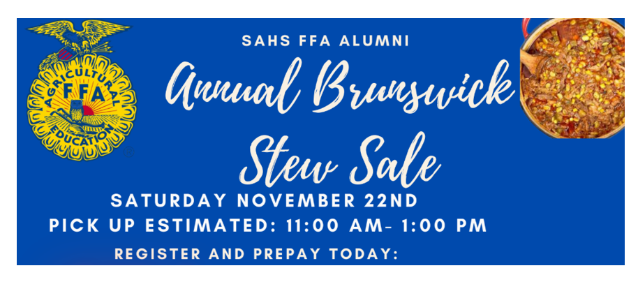 sahs ffa brunswick stew fundraiser
