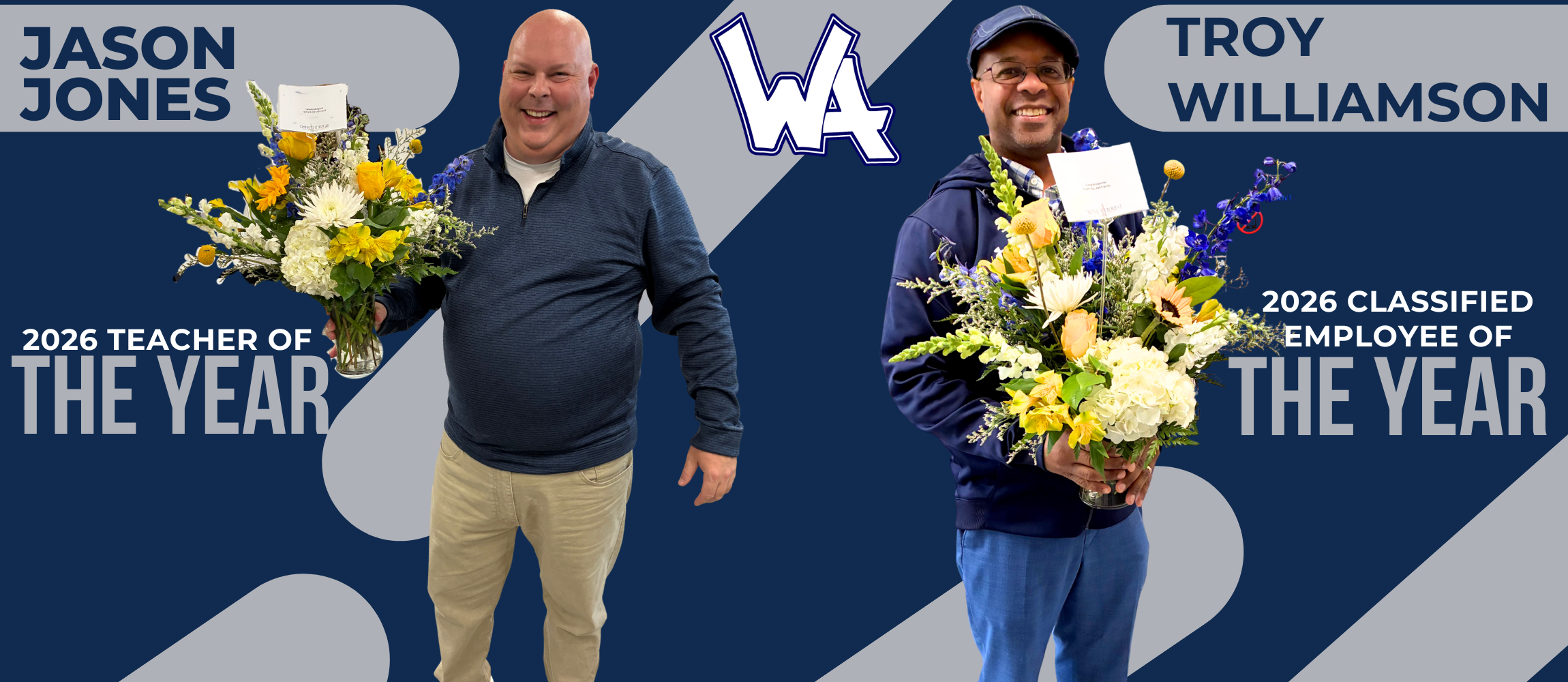 Teacher and Classified Employee of the Year 2026- Jason Jones and Troy Williamson