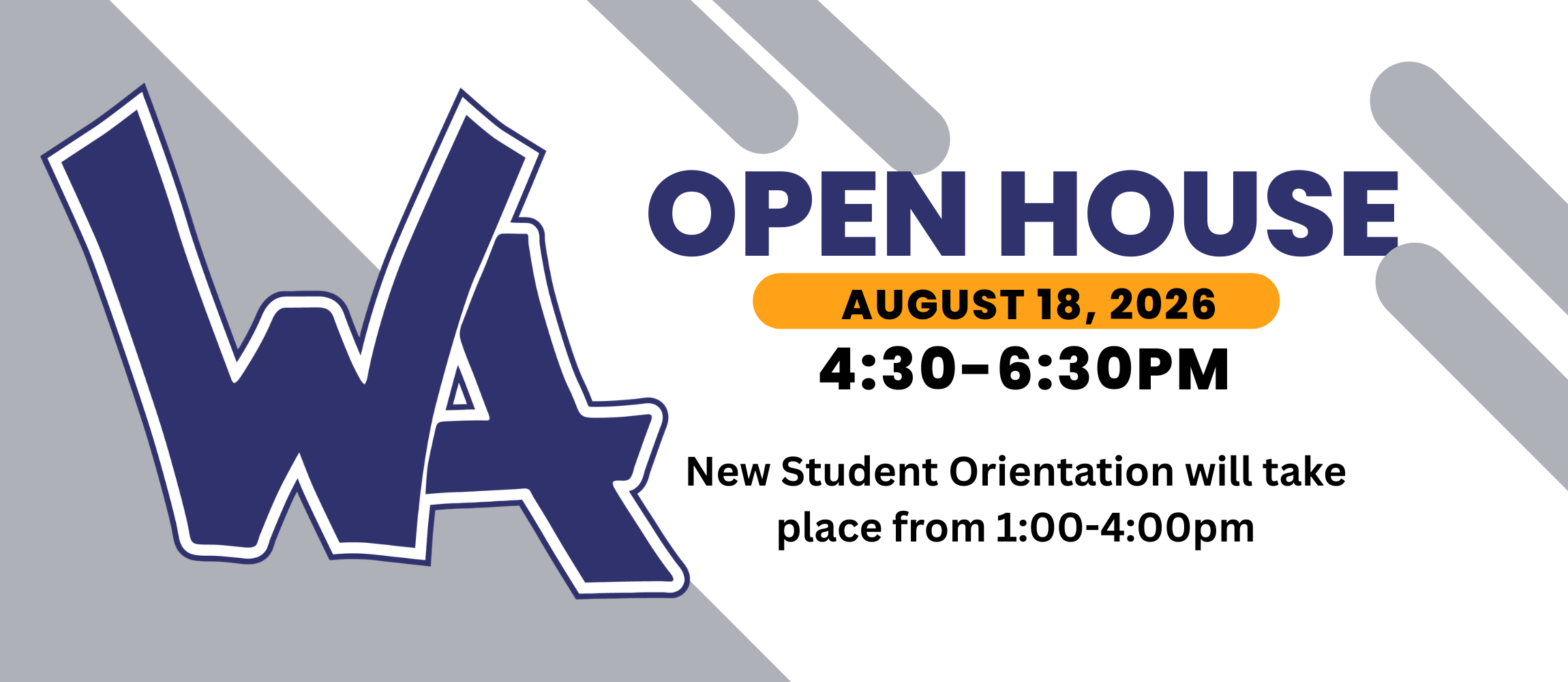 open house- August 18