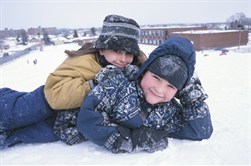 Kids in the snow