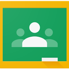 Google Classroom green chalkboard logo