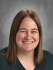 Long haired smiling lady