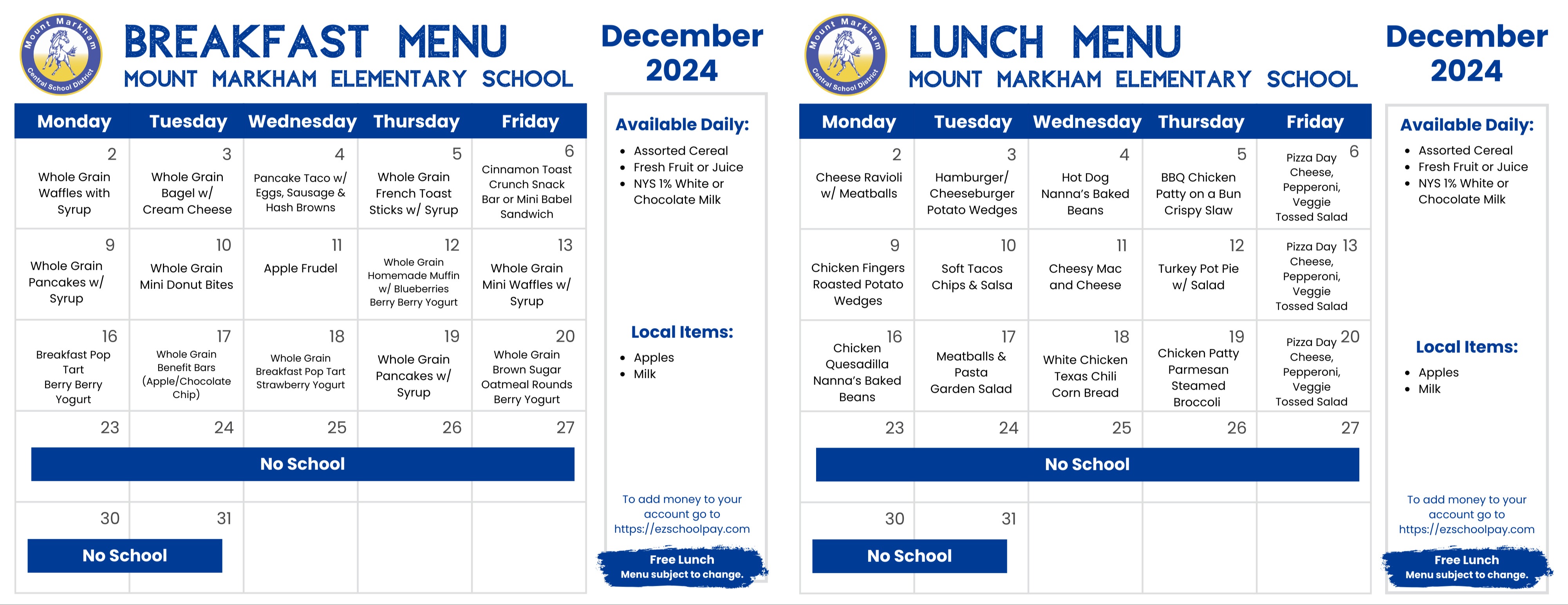 elem menus