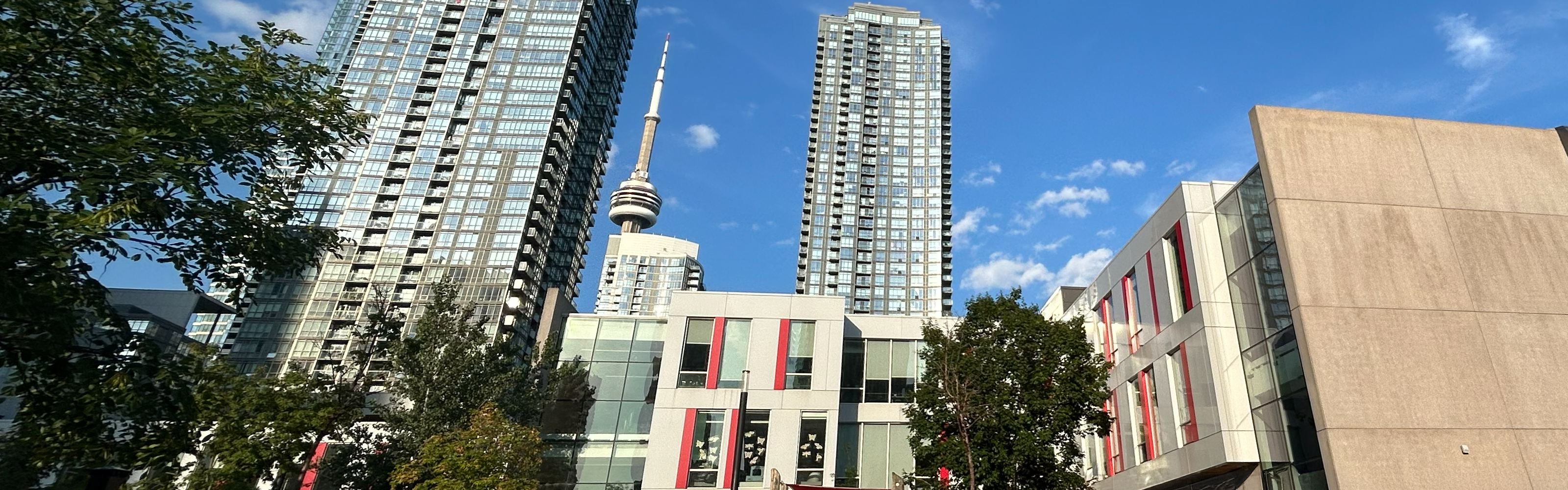 Front of Bishop Macdonell school building in downtown Toronto.