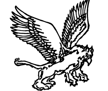 Gryphon Logo black and white lineart