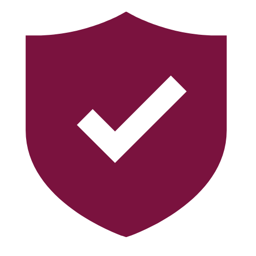 Shield with checkmark Icon