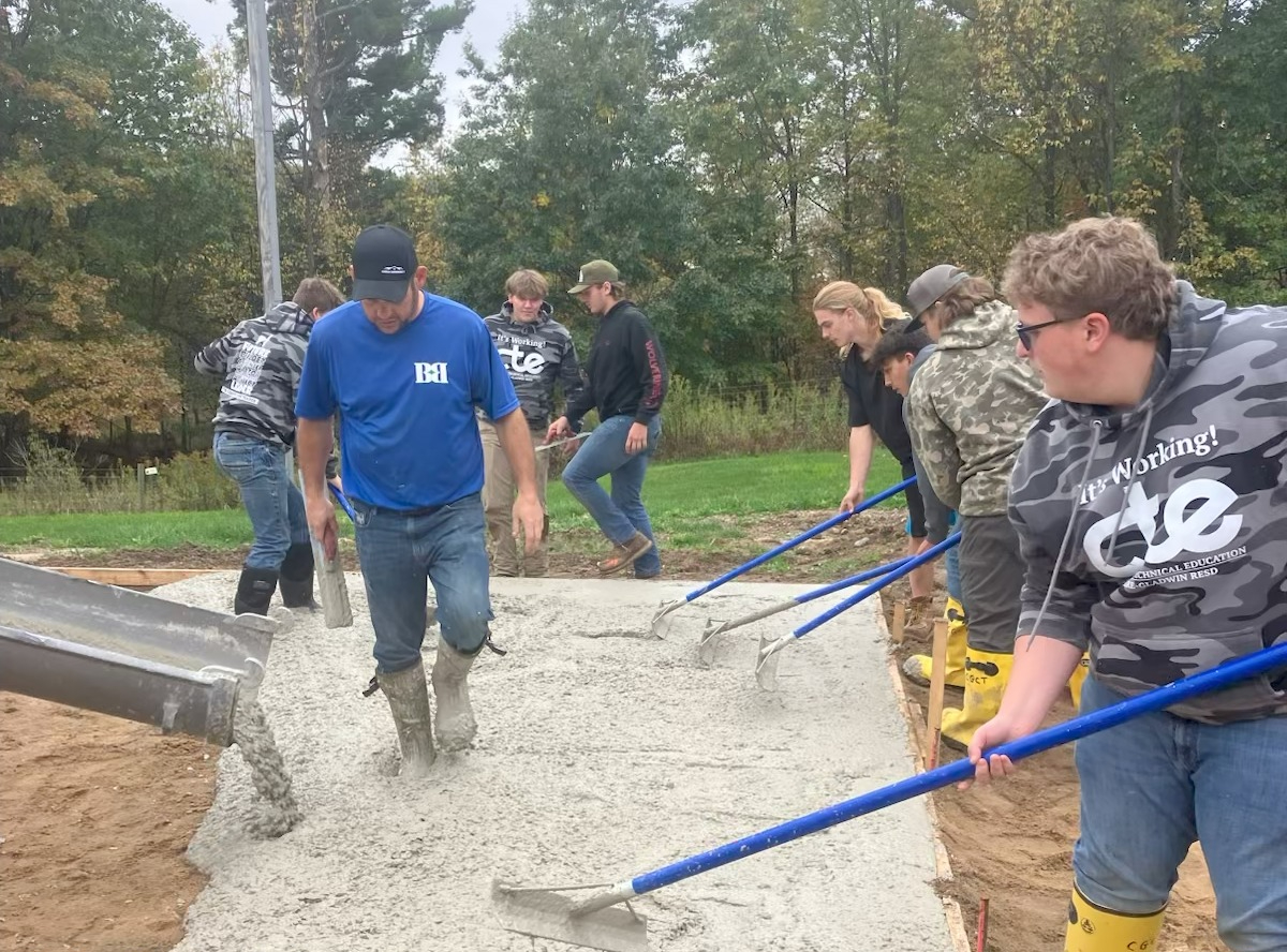 Construction students