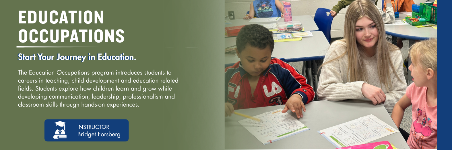 EDUCATION OCCUPATIONS WEB BANNER