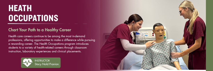 Health Occupation Web Banner