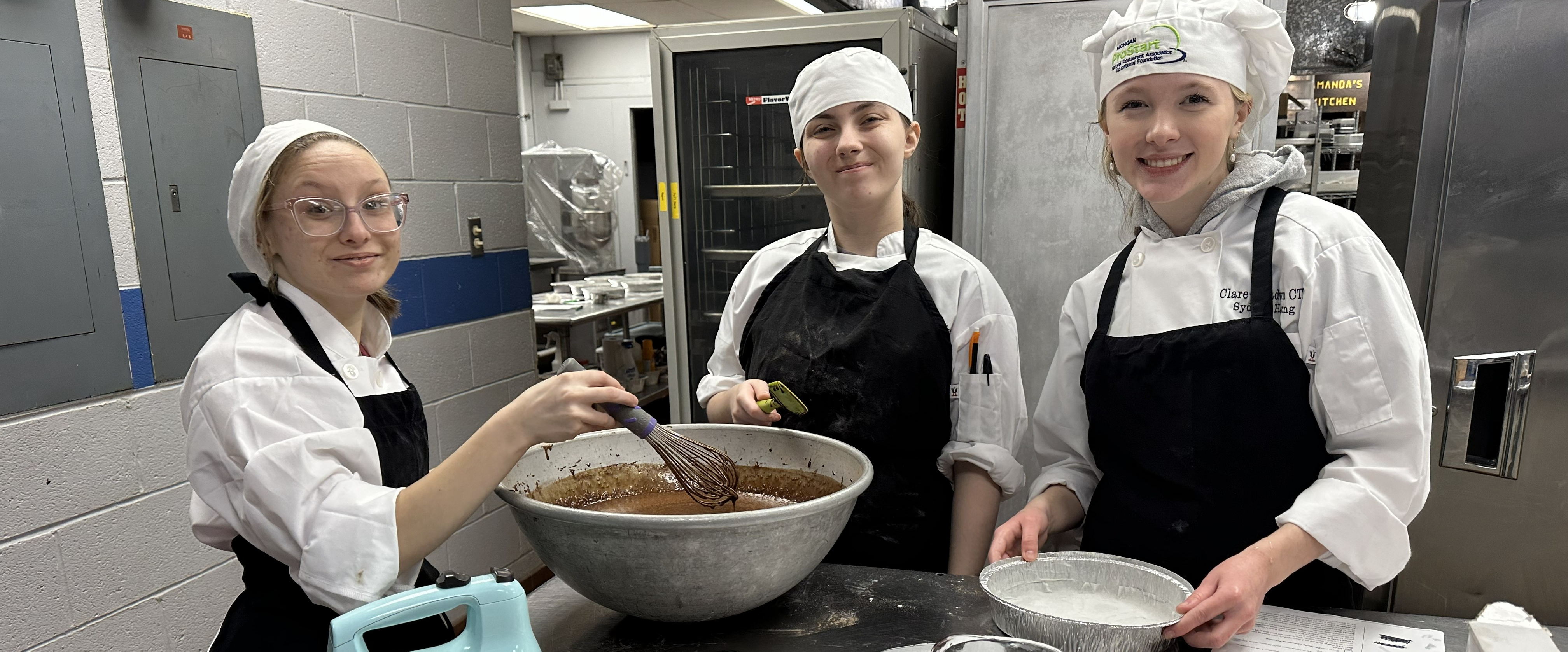 Culinary Students in kitchen