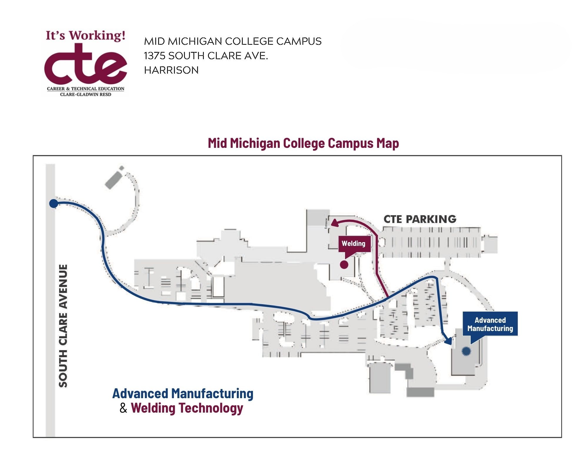 Mid Michigan College Campus Map