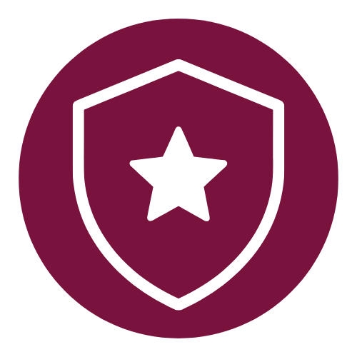 Sheild with star icon