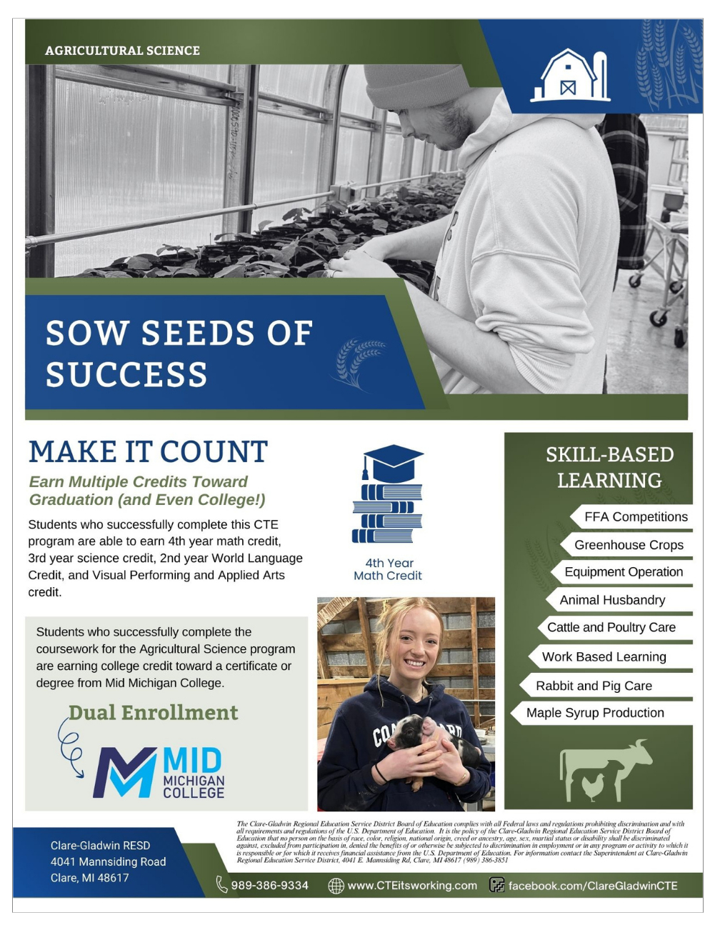 Ag Science Flyer Graphic