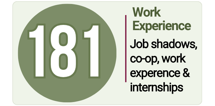 181 Students gain work Experience