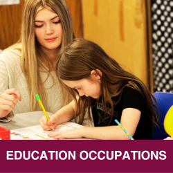 EDUCATION  OCCUPATIONS STUDENT HELPING CHILD