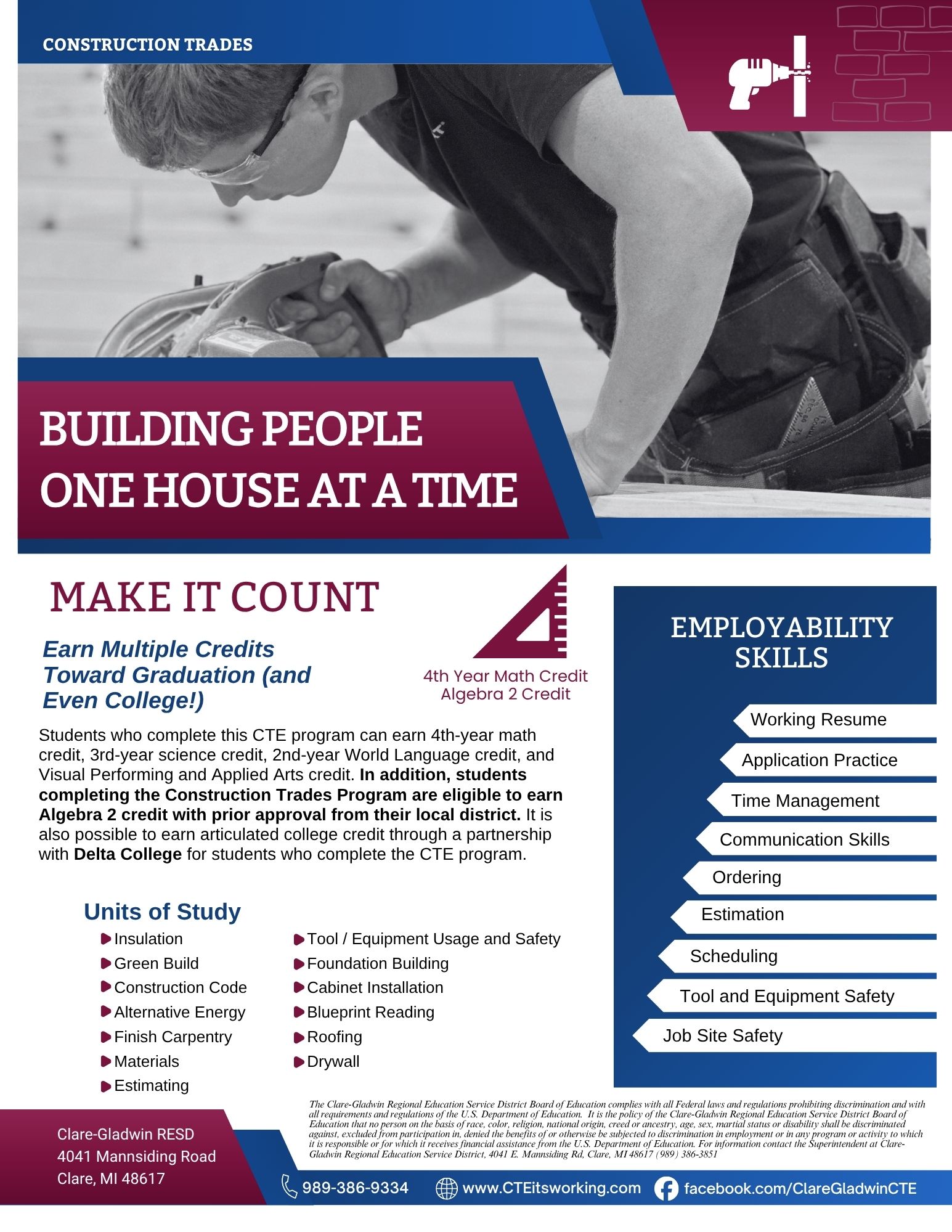 Construction Trades Flyer cover