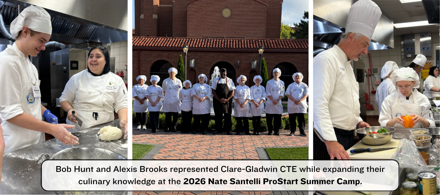Bob Hunt and Alexis Brooks at the Nate Santelli ProStart Summer Camp