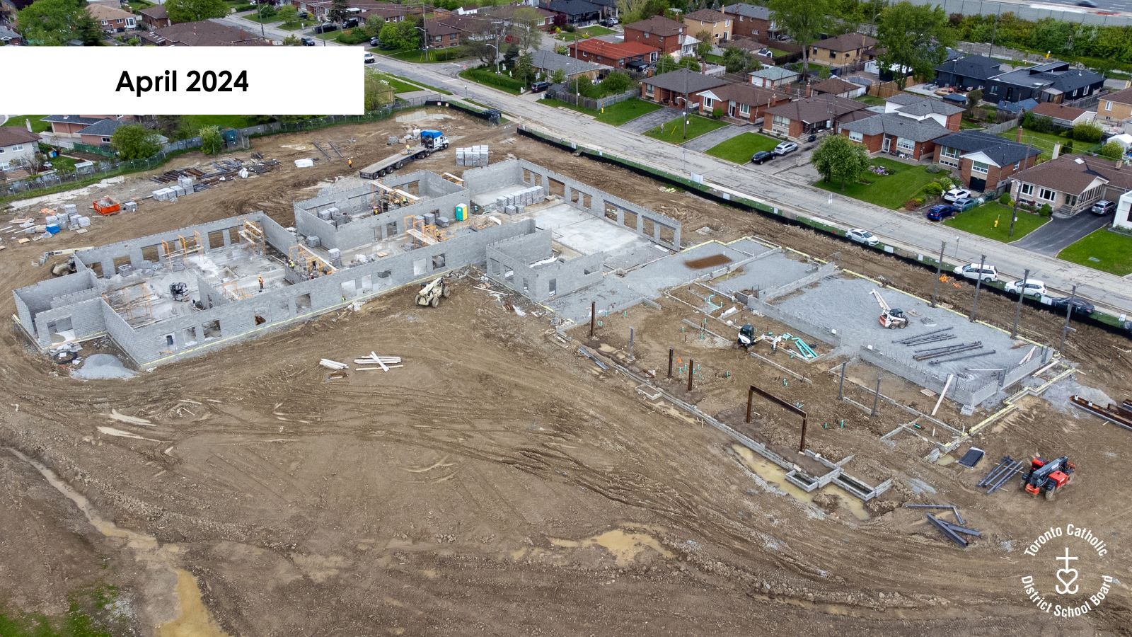 Construction Progress Photos for St. Fidelis Catholic School