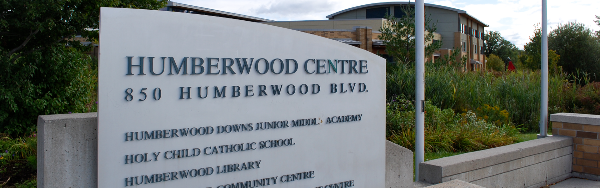 Front of the Holy Child Catholic School building