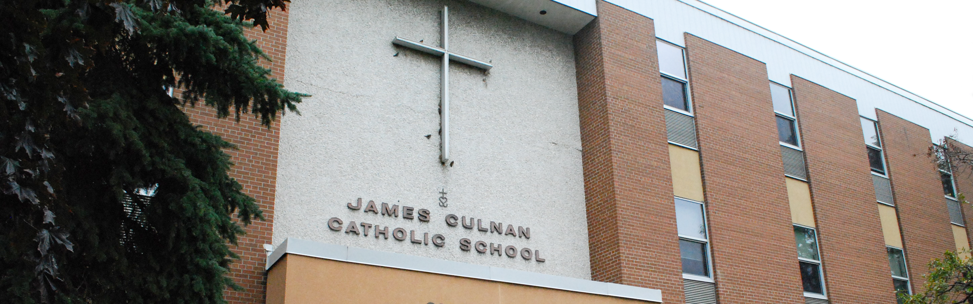 Front of the James Culnan Catholic School building
