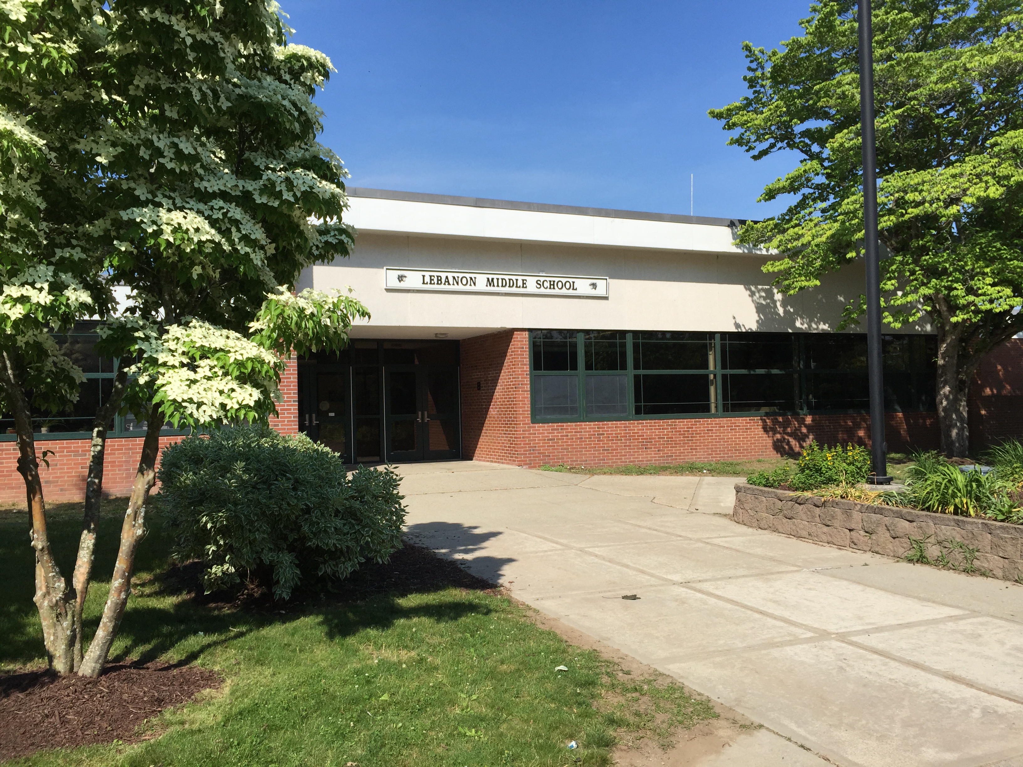 The front of the Middle School