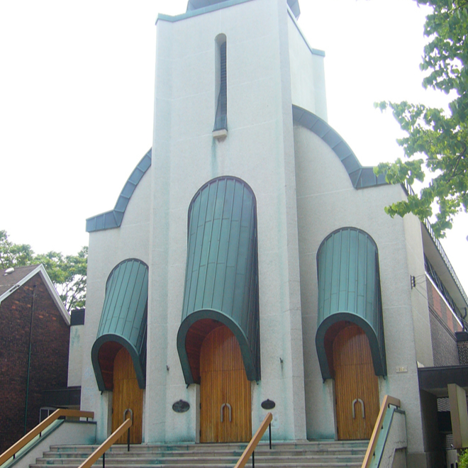 Picture of the front of St. Josaphat's Cathedral Parish
