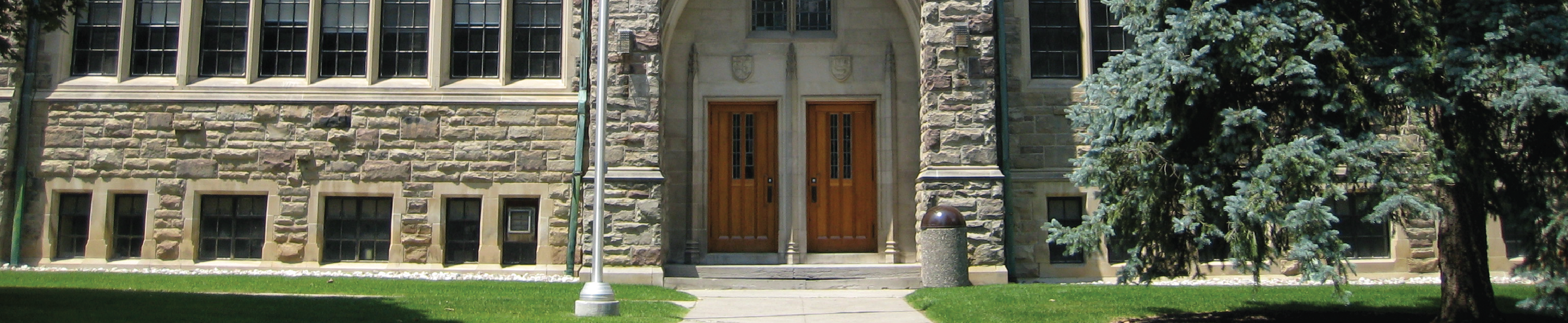 Front entrance of Loretto Abbey Catholic Secondary School.