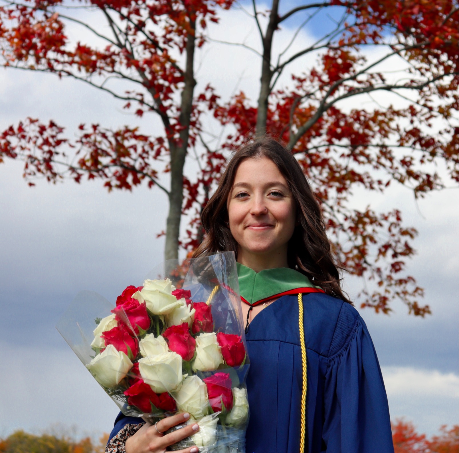 An image of a woman smiling.