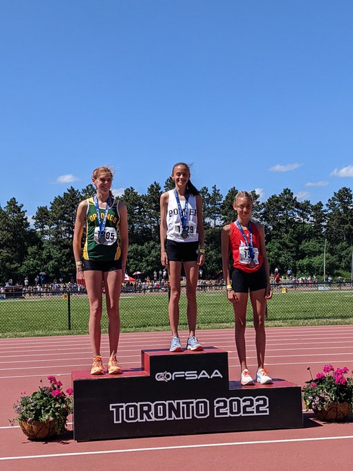 Track and Field Novice 400m 800m OFSAA gold