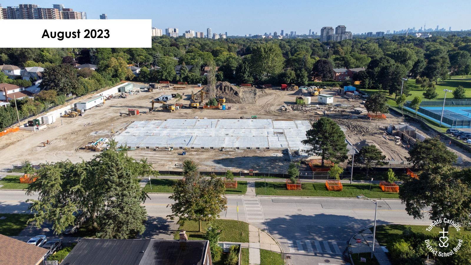 Construction Progress Photos for St. Matthias Catholic School