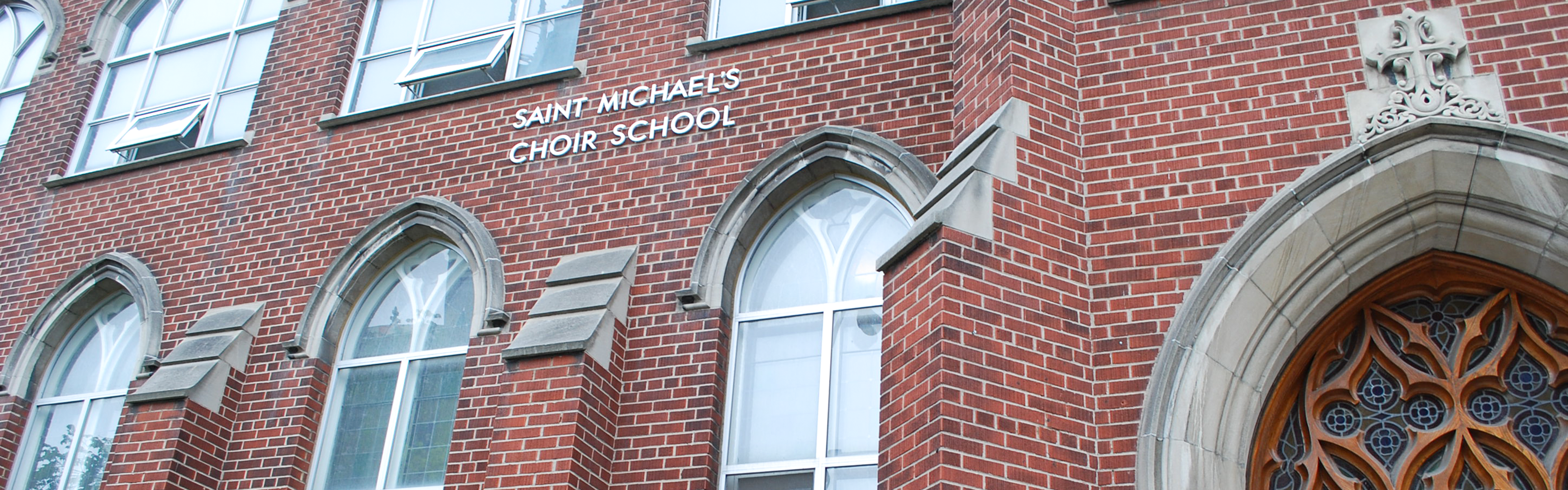 Front of the St. Michael's Choir School school building.