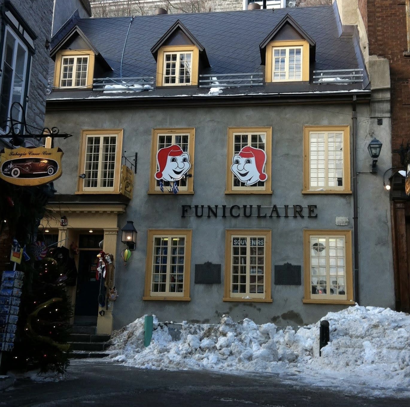 Photo of a building from student trip to Quebec