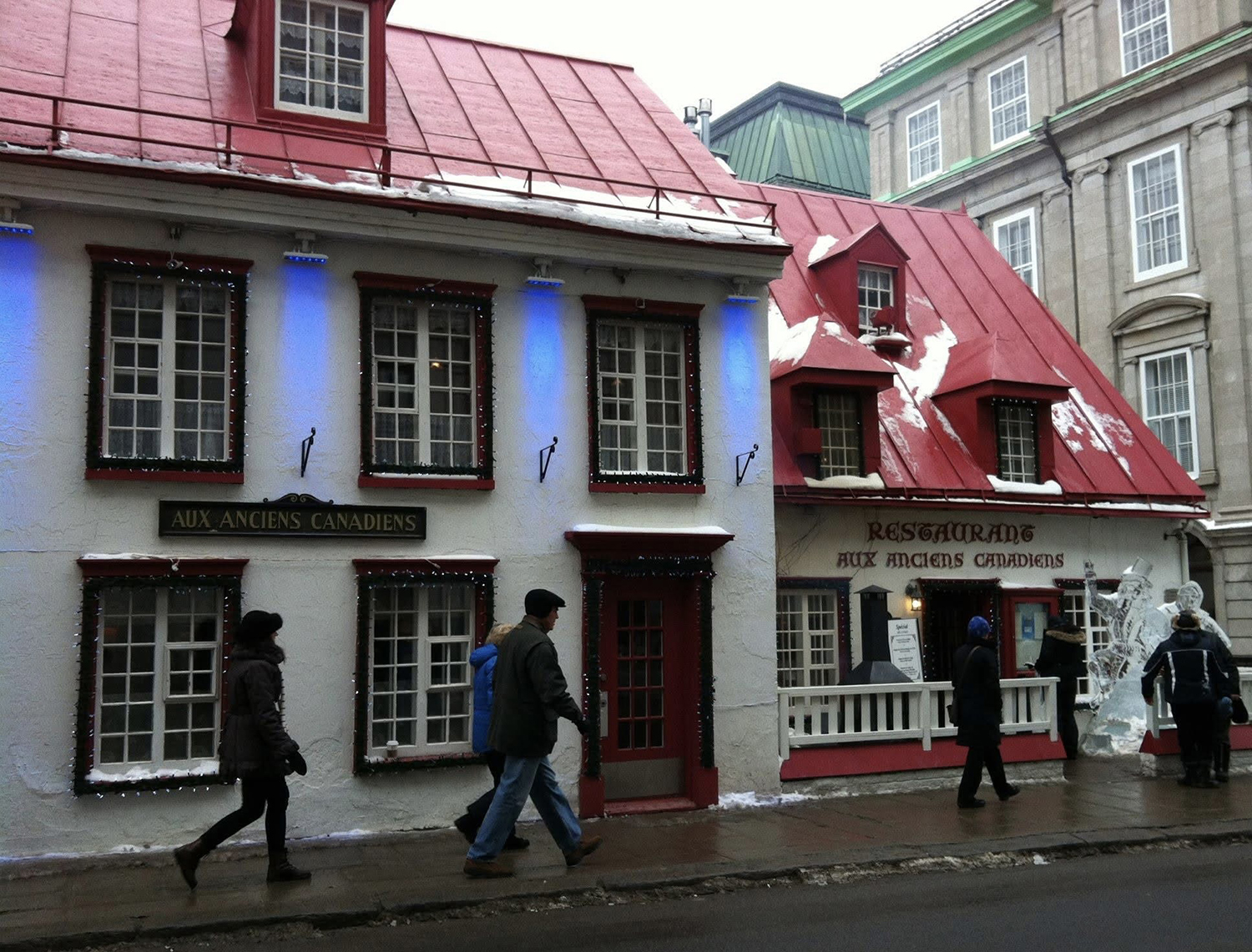 Photo of a building from student trip to Quebec