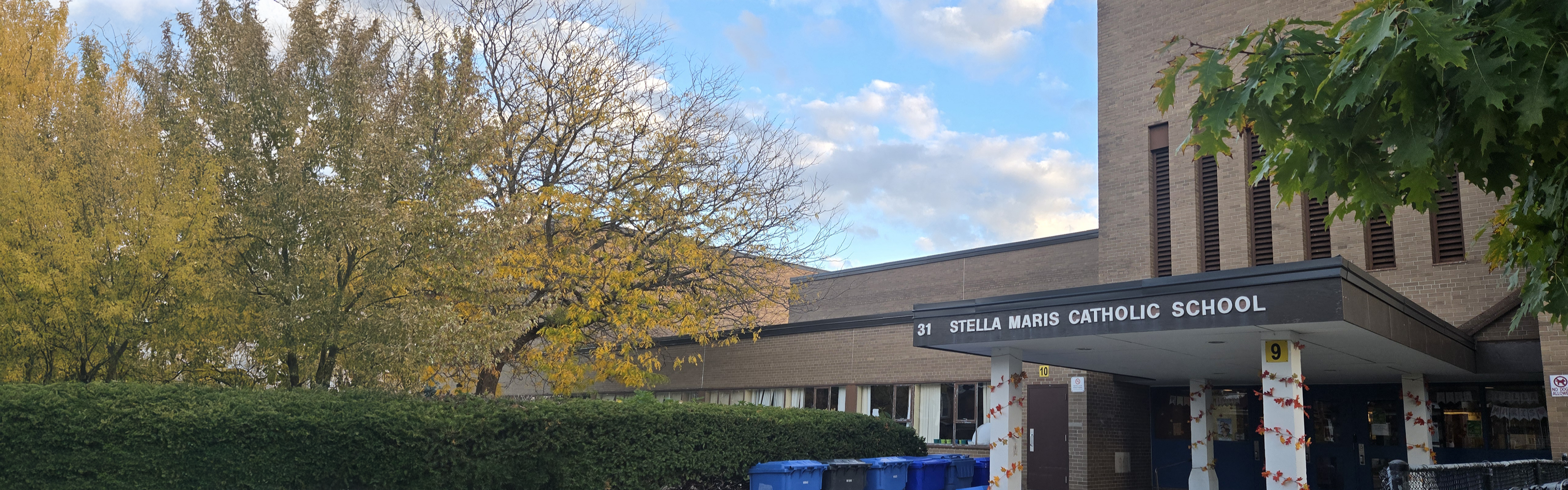 The front of the Stella Maris Catholic School building.