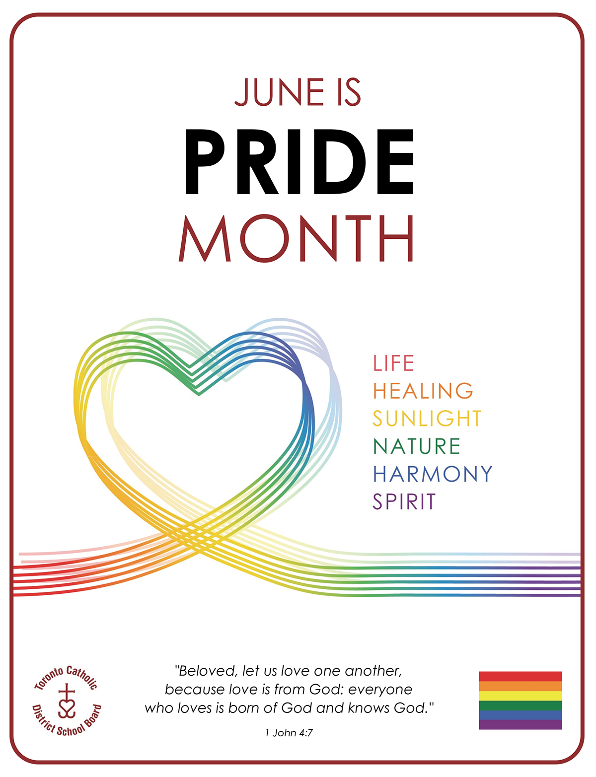 June is Pride Month flyer