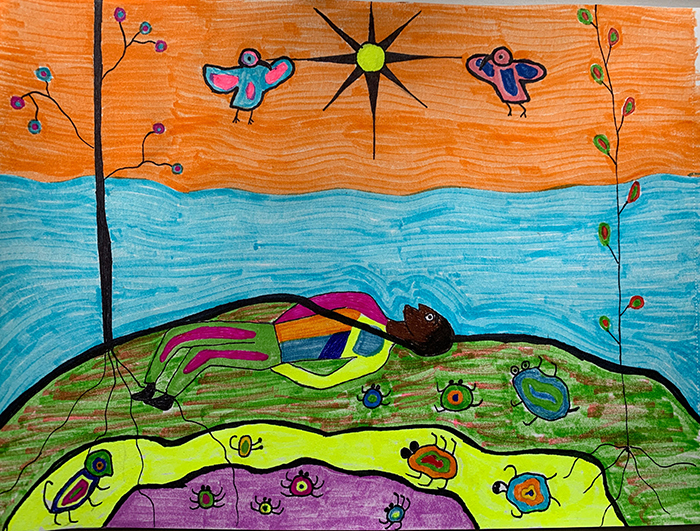 Morrisseau Inspired Design Based on the Creation Stories