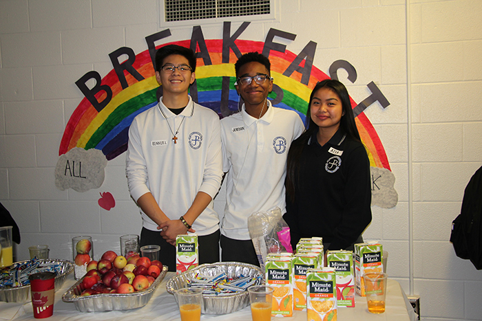 Breakfast Club student servers
