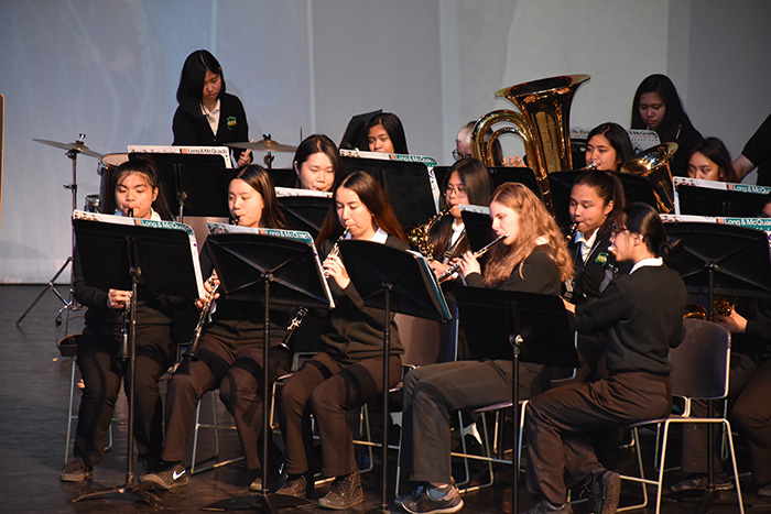 Student band performing at the we Belong Launch Celebration